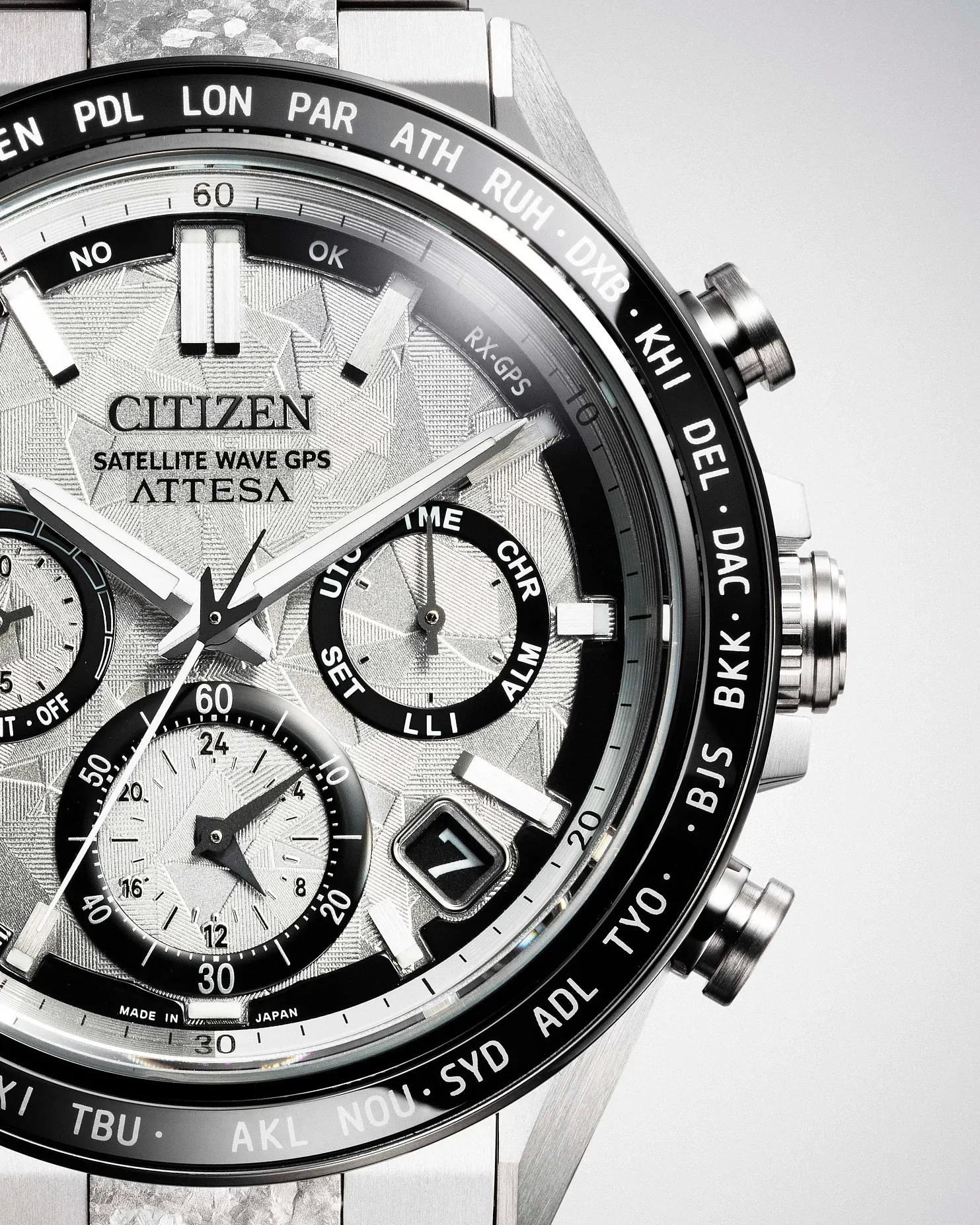 ATTESA Platinum Shine Silver-Tone Dial Super Titanium with